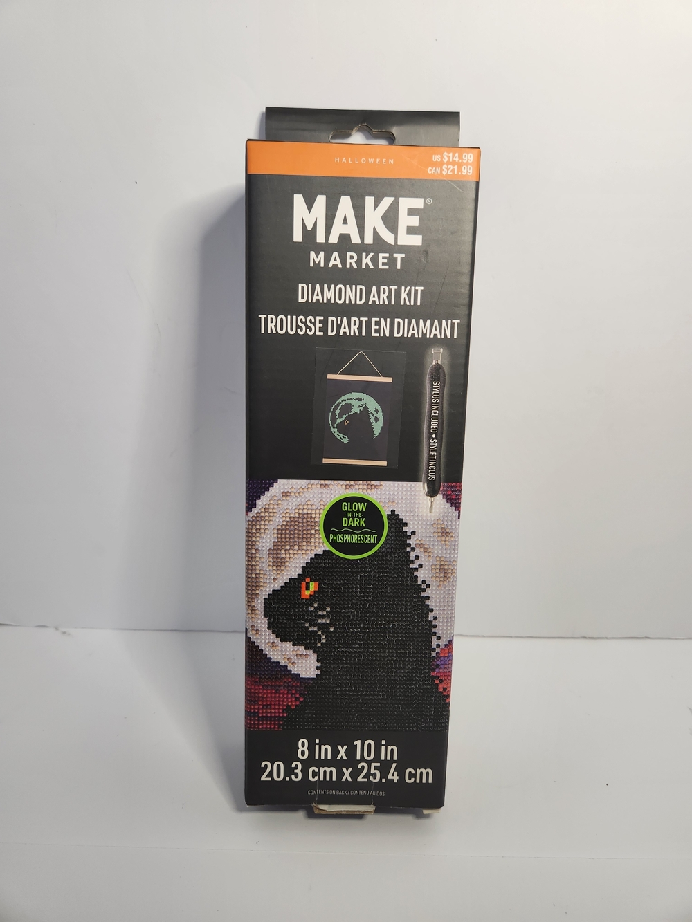MAKE MARKET Glow-in-the-Dark Black Cat Diamond Art Kit
